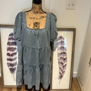 City Chic Blue Midi Dress